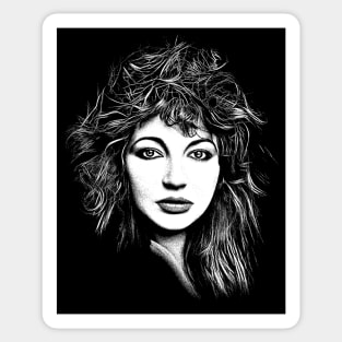 Kate Bush † Retro Fan Art Design Sticker